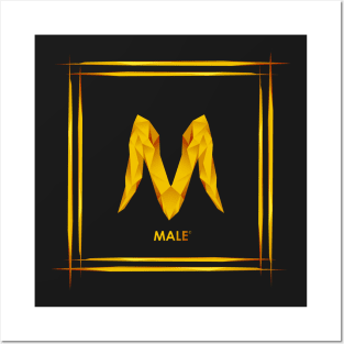 Male gold color! Posters and Art